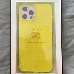 Velvet Caviar Neon Yellow iPhone 12 Pro Max Case